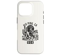 Carcasa para iPhone 16 Pro Big Pine California USA Cowboy Horse Diseño de Estilo Vintage