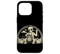 Carcasa para iPhone 16 Pro Bigfoot Alien Boy Adventure Sasquatch OVNI