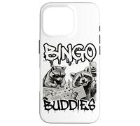 Carcasa para iPhone 16 Pro Bingo Buddies Raccoon Funny Matching Bingo Partner
