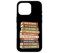 Carcasa para iPhone 16 Pro Black Leaders African American Teachers Education Pride
