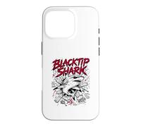 Carcasa para iPhone 16 Pro Blacktip Shark Hello Sharky Atacando Océano