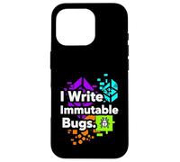 Carcasa para iPhone 16 Pro Blockchain Developer Funny I Write Immutable Bugs