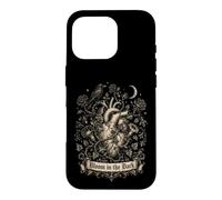 Carcasa para iPhone 16 Pro Bloom in The Dark Gothic Anatómico Corazón Raven Goth Girl