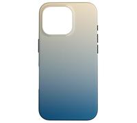 Carcasa para iPhone 16 Pro Blue Beige Gradient Aesthetic - Minimalist Ombre Design for