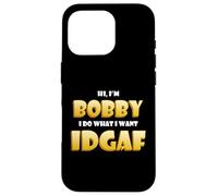Carcasa para iPhone 16 Pro Bobby Costume Idgaf Funny Meme Halloween Bob Costume Bobbys