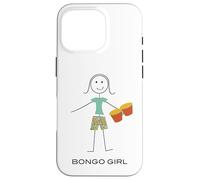 Carcasa para iPhone 16 Pro Bongo Divertido para Mujer, Regalos para Chicas músicas