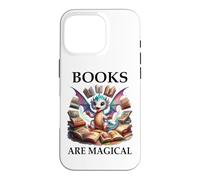 Carcasa para iPhone 16 Pro Books Are Magical Dragon Book Lover Read Books Happy Dragons