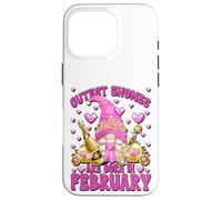 Carcasa para iPhone 16 Pro Born In February Birthday GNOME For Women Funny Princess