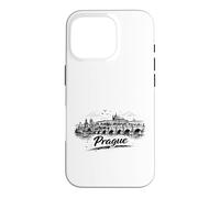 Carcasa para iPhone 16 Pro Bosquejo de Paisaje Urbano del Puente de Carlos de Pr