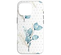 Carcasa para iPhone 16 Pro Botanical Blue Flower For Winter Women Floral Wildflower