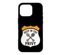 Carcasa para iPhone 16 Pro Bottle Digging Relic Hunter Deep In The Privy Design