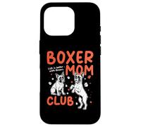 Carcasa para iPhone 16 Pro Boxer Mom Club Dog Mom Mama Día de la Madre