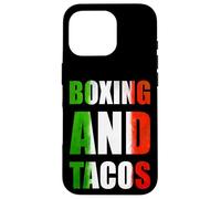 Carcasa para iPhone 16 Pro Boxing and Tacos Latinx The Mexican Style Boxing México