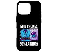 Carcasa para iPhone 16 Pro Brazilian Jiu Jitsu 50% Chokes 50% Laundry BJJ