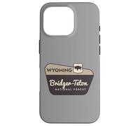Carcasa para iPhone 16 Pro Bridger-Teton National Forest Wyoming Señal de Bienvenida Vacaciones