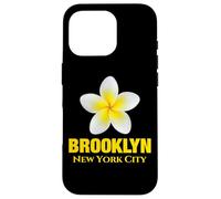 Carcasa para iPhone 16 Pro Brooklyn New York City Tropical Yellow Frangipani Flower