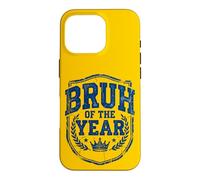 Carcasa para iPhone 16 Pro Bruh of The Year Funny Retro Vintage