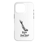 Carcasa para iPhone 16 Pro Bucear O Morir Apnea Apnea Atletas Buceo Born to Deep Dive