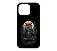 Carcasa para iPhone 16 Pro Búho Nocturnal Bird of Prey Silent Wise Spirit Hunter