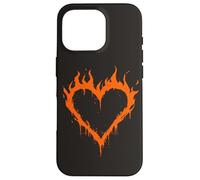 Carcasa para iPhone 16 Pro Burning Heart Y2K Grunge