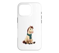 Carcasa para iPhone 16 Pro Caballo Lector con Libro y Bufanda
