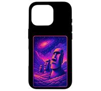 Carcasa para iPhone 16 Pro Cabezas Moai Isla de Pascua - Arte de la Galaxia Alienígena Rapa NUI