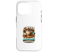 Carcasa para iPhone 16 Pro Café Antes de los Humanos Diseño gráfico Divertido