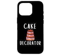 Carcasa para iPhone 16 Pro Cake Decorator Uniform Wedding Bakers Pastry Chef Bakery