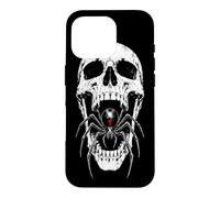 Carcasa para iPhone 16 Pro Calavera de araña gótica de Black Widow