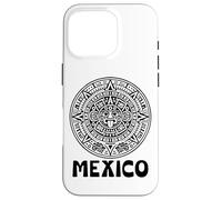 Carcasa para iPhone 16 Pro Calendario Azteca Mexicano Viva México Fan Orgullo Mexicano