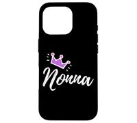 Carcasa para iPhone 16 Pro Caligrafía Italiana Nonna Abuela Abuela Rosa Corona