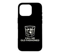 Carcasa para iPhone 16 Pro Call Me Old Fashioned Cocktail Lover Divertido Minimalista