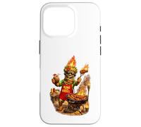 Carcasa para iPhone 16 Pro Camisa Tiki Man King of The Grill - Funny Island BBQ Tiki Art