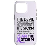 Carcasa para iPhone 16 Pro Cancer Warriors I Am The Storm, I Will Survive and Beat It