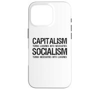 Carcasa para iPhone 16 Pro Capitalismo Vs Socialismo - Divertido Político Antisocialista