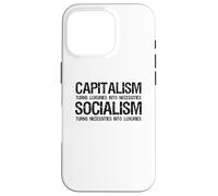 Carcasa para iPhone 16 Pro Capitalismo Vs Socialismo - Político Antisocialista Comunista