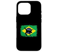 Carcasa para iPhone 16 Pro Capoeira Frente al Baile de Artes Marciales de Bandera brasileña