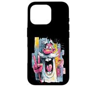Carcasa para iPhone 16 Pro Cara gráfica Divertida de Carpintero con Graffiti Pop