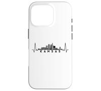 Carcasa para iPhone 16 Pro Cardiogram Skyline USA Kansas