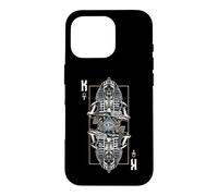 Carcasa para iPhone 16 Pro Carta de Tarot astrológico con Calavera de Zombi Egipcio Malvado del Rey faraón