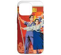 Carcasa para iPhone 16 Pro Cartel de Propaganda de Corea del Norte, Divertido Disfraz