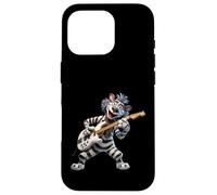 Carcasa para iPhone 16 Pro Cartoon Zebra Tocando Guitarra Eléctrica Músico