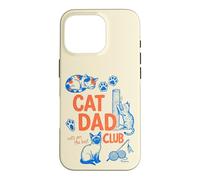 Carcasa para iPhone 16 Pro Cat Dad Club Funny Cat Lover Father's Day
