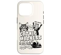Carcasa para iPhone 16 Pro Catnip Madness Cats | Retro Funny B-Movie Poster Propietarios de Gatos