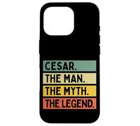 Carcasa para iPhone 16 Pro Cesar The Man The Myth The Legend - Cita Personalizada Divertida