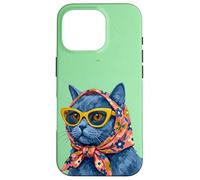 Carcasa para iPhone 16 Pro Chartreux Fashion Cats - Portada de Revista, diseño de Gatos