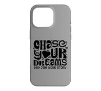 Carcasa para iPhone 16 Pro Chase Your Dreams, White/Black
