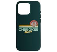 Carcasa para iPhone 16 Pro Cherokee Blood Retro Sun Vintage Indian American Tocado