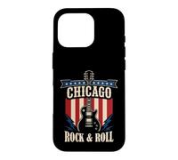Carcasa para iPhone 16 Pro Chicago Rock and Roll Music City Gráfico