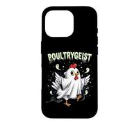 Carcasa para iPhone 16 Pro Chicken Ghost Poultrygeist Halloween Costume Farmer